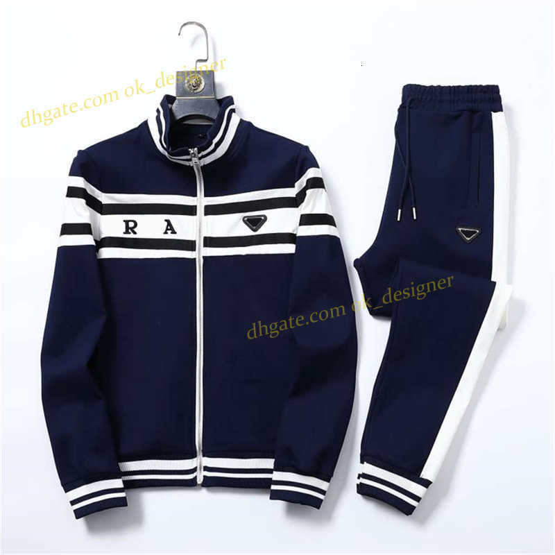 luxury Men Tracksuit Designer sweatsuit womens mens track suit for Spring Autumn 3XL Thin Tech Fleece joggers jacket Two Piece Set Sports Long Sleeve set