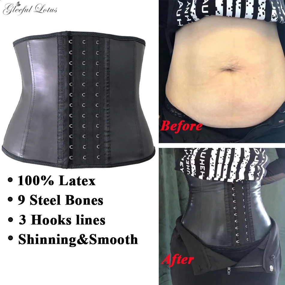 modeling strap short torso Latex waist trainer body shapewear Belt women Slimming Underwear XXS waist trainer sheath slimming 240923
