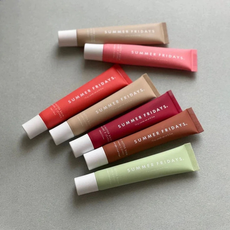 Summer Lip Balm Set Moisturizing Care Lip Balm Smoothing Lip Lines Lasting Nourishment Women Daily Natural Soft Lip Gloss Makeup 240925