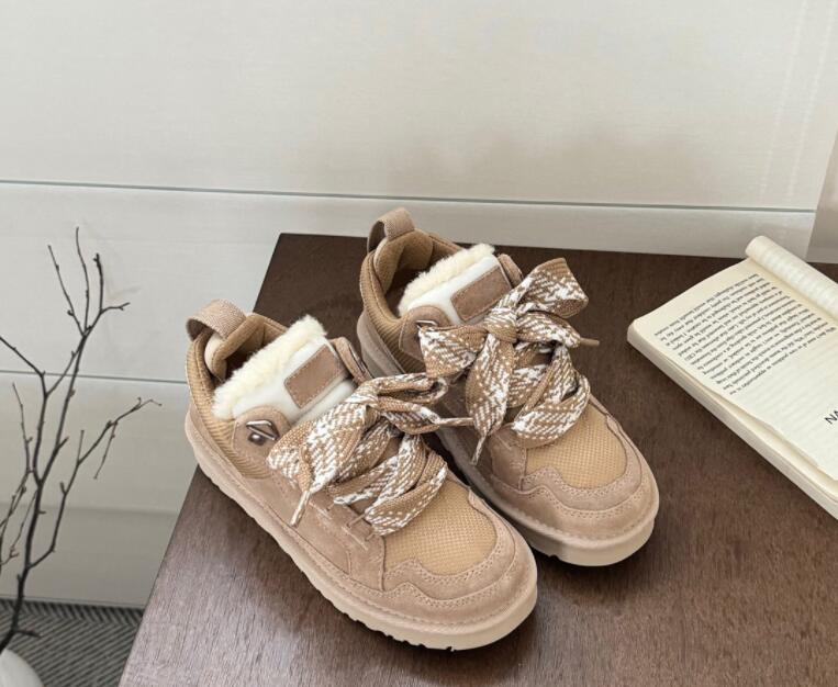 Classic Low Mel casual shoes LowMel Autumn winter women snow top cozy sheepskin sport Casual boots With Box 9f98 739