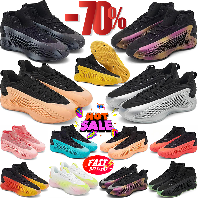 with box AE1 Ae1 Basketball Shoes Anthony Edwards Sports Mens Sneakers Training Sports Outdoors Outdoor Shoe Arctic Fusion Men Basketball Shoes Size 40-46