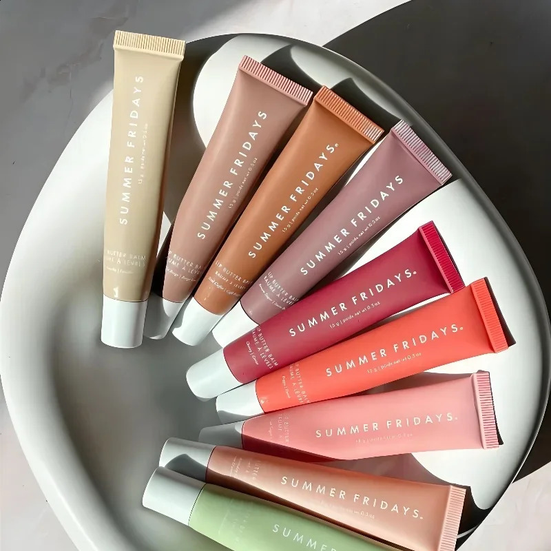 Summer Lip Balm Set Moisturizing Care Lip Balm Smoothing Lip Lines Lasting Nourishment Women Daily Natural Soft Lip Gloss Makeup 240925