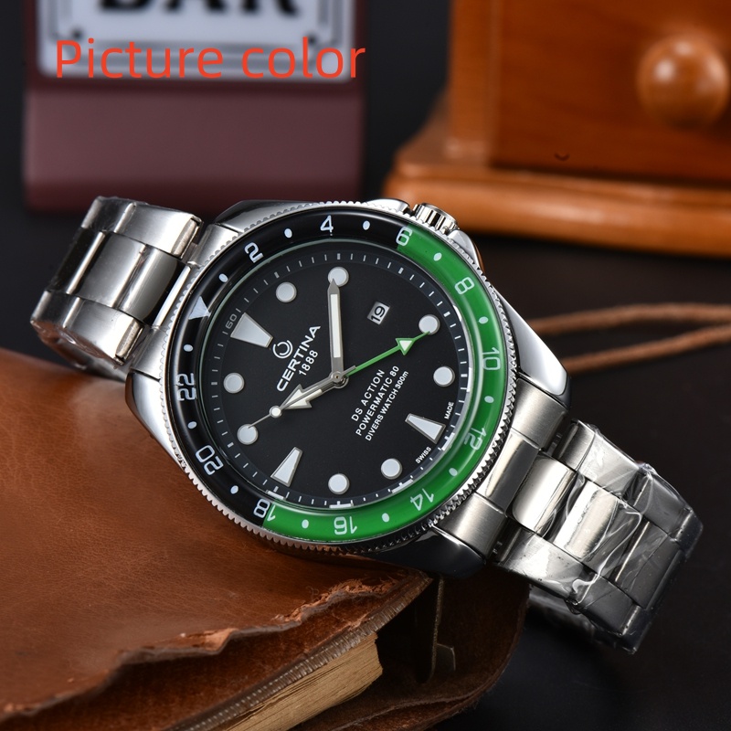 Certin Wrist Watches for Men 2024 New Mens Watches Three needles Quartz Watch High Quality Top Luxury Brand designer Clock Steel And Leather Belt Fashion Style