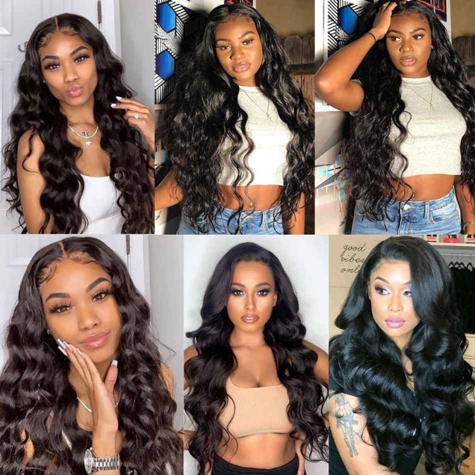 12A Raw Peruvian Virgin Closure Bodywave 100% Human Hair 3/4 Bundles With 13*4Frontal On Sale Body Wave Double Draw