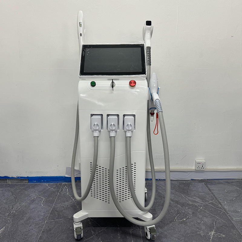 Newest 3 IN 1 Nd Yag Laser Tattoo Removal Beauty Device Fast Hair Removal With IPL Skin Rejuvenation Pigmentation Correctors Machine Equipment