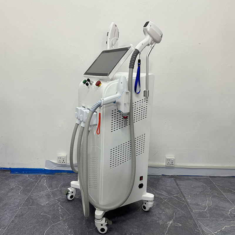 Newest 3 IN 1 Nd Yag Laser Tattoo Removal Beauty Device Fast Hair Removal With IPL Skin Rejuvenation Pigmentation Correctors Machine Equipment