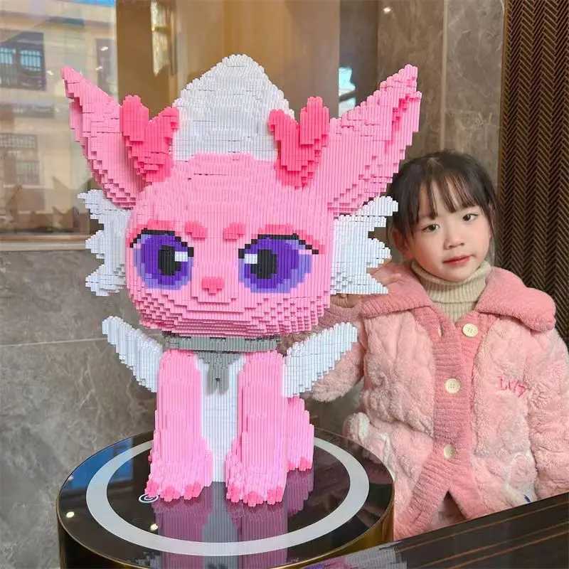 Water Dragon Princess Building Blocks for ChildrenSmall ParticlePuzzle Assembly ToyOrnament Gift for GirlsNew50cm W250102
