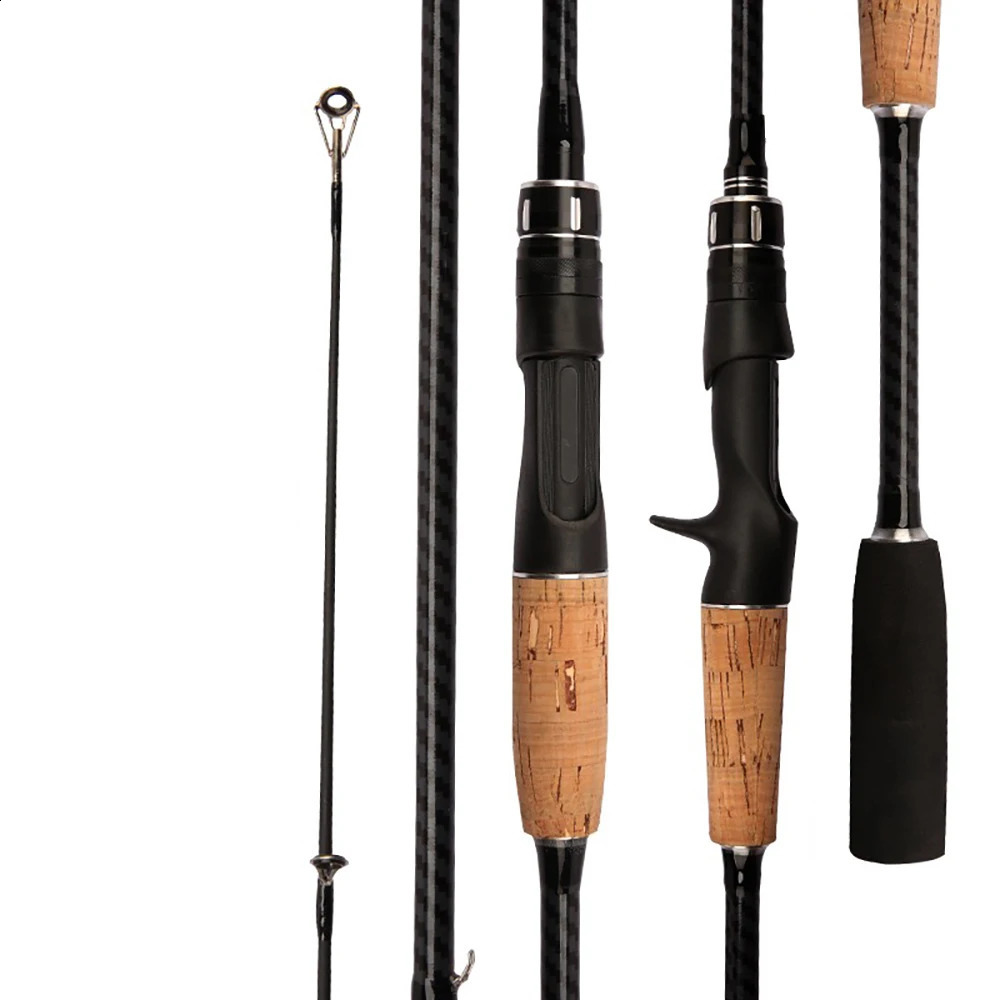 Fishing Rod Carbon Fiber ML 2 Sections SpinningCasting Lure Pole 165m18m Bait Wt 825g with Ceramic Guide Ring Jigging 240926