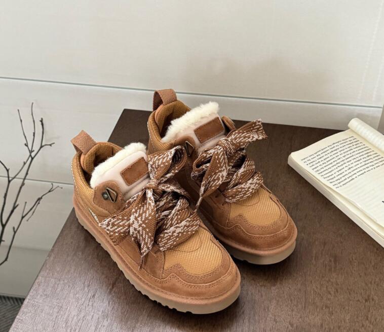 Classic Low Mel casual shoes LowMel Autumn winter women snow top cozy sheepskin sport Casual boots With Box 9f98 739