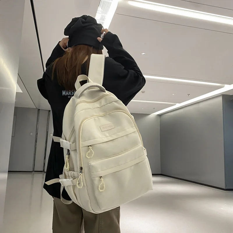 Schoolbag for male college students 2023 simple female high school large capacity backpack 240925