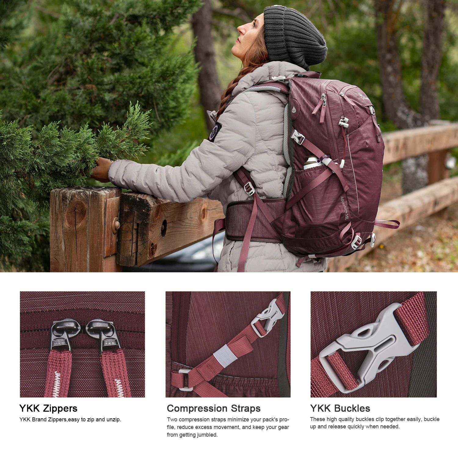 Mountaintop 35L travel backpack camping 241008