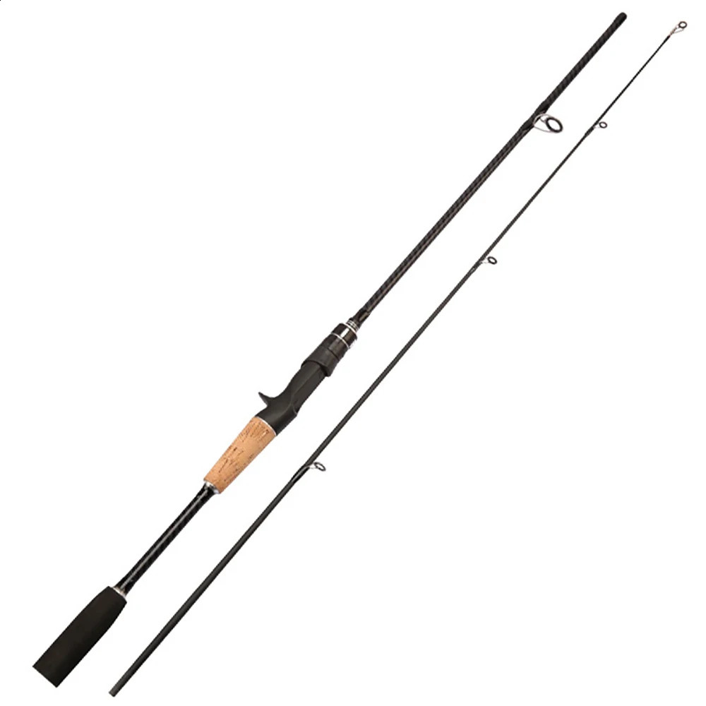 Fishing Rod Carbon Fiber ML 2 Sections SpinningCasting Lure Pole 165m18m Bait Wt 825g with Ceramic Guide Ring Jigging 240926
