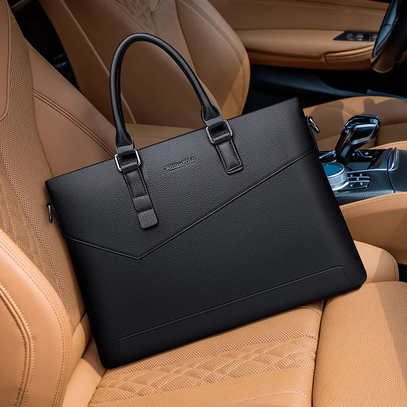 Mens casual briefcase large capacity fashionable single shoulder computer bag multifunctional commuting backpack 240930