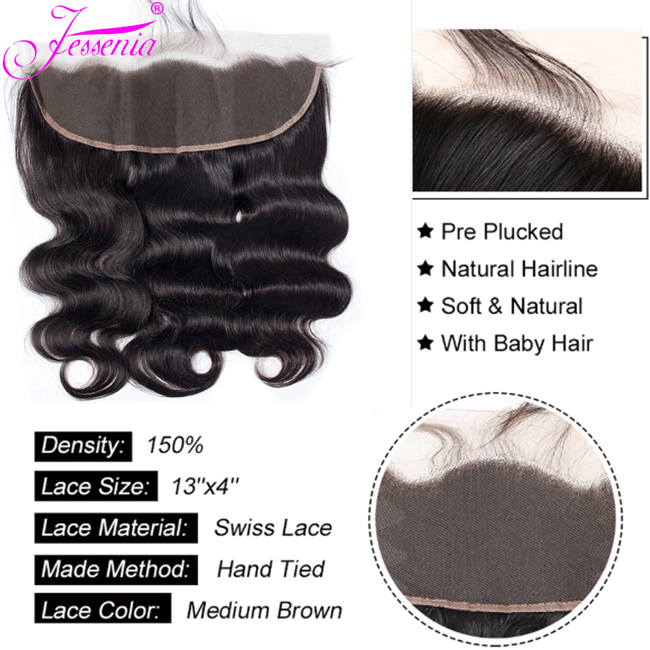 12A Raw Peruvian Virgin Closure Bodywave 100% Human Hair 3/4 Bundles With 13*4Frontal On Sale Body Wave Double Draw