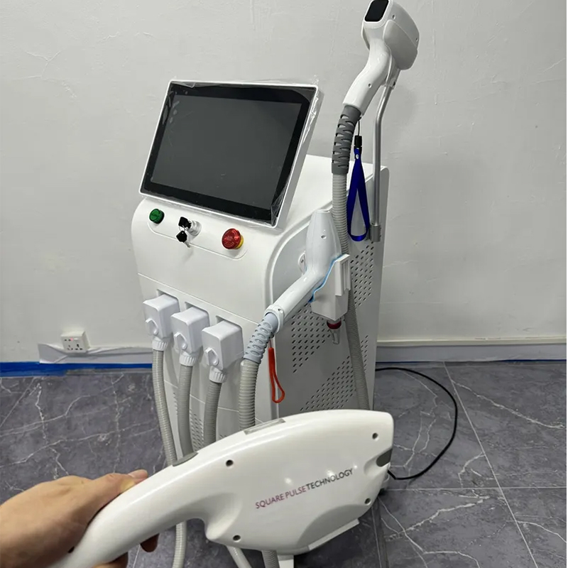 Newest 3 IN 1 Nd Yag Laser Tattoo Removal Beauty Device Fast Hair Removal With IPL Skin Rejuvenation Pigmentation Correctors Machine Equipment
