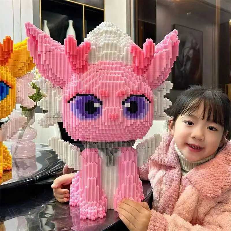 Water Dragon Princess Building Blocks for ChildrenSmall ParticlePuzzle Assembly ToyOrnament Gift for GirlsNew50cm W250102