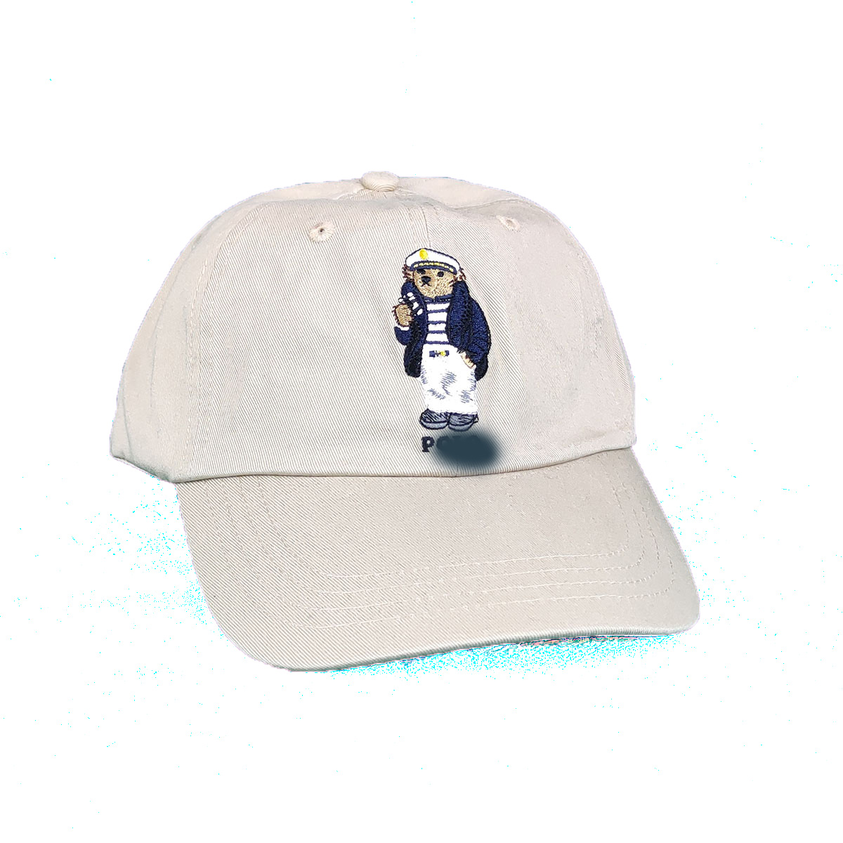 Classic RL PL bear Baseball Cap - Teddy Design with Tags, Navy Bear, Made of Premium Cotton Chino for Adults, Outdoor Wear