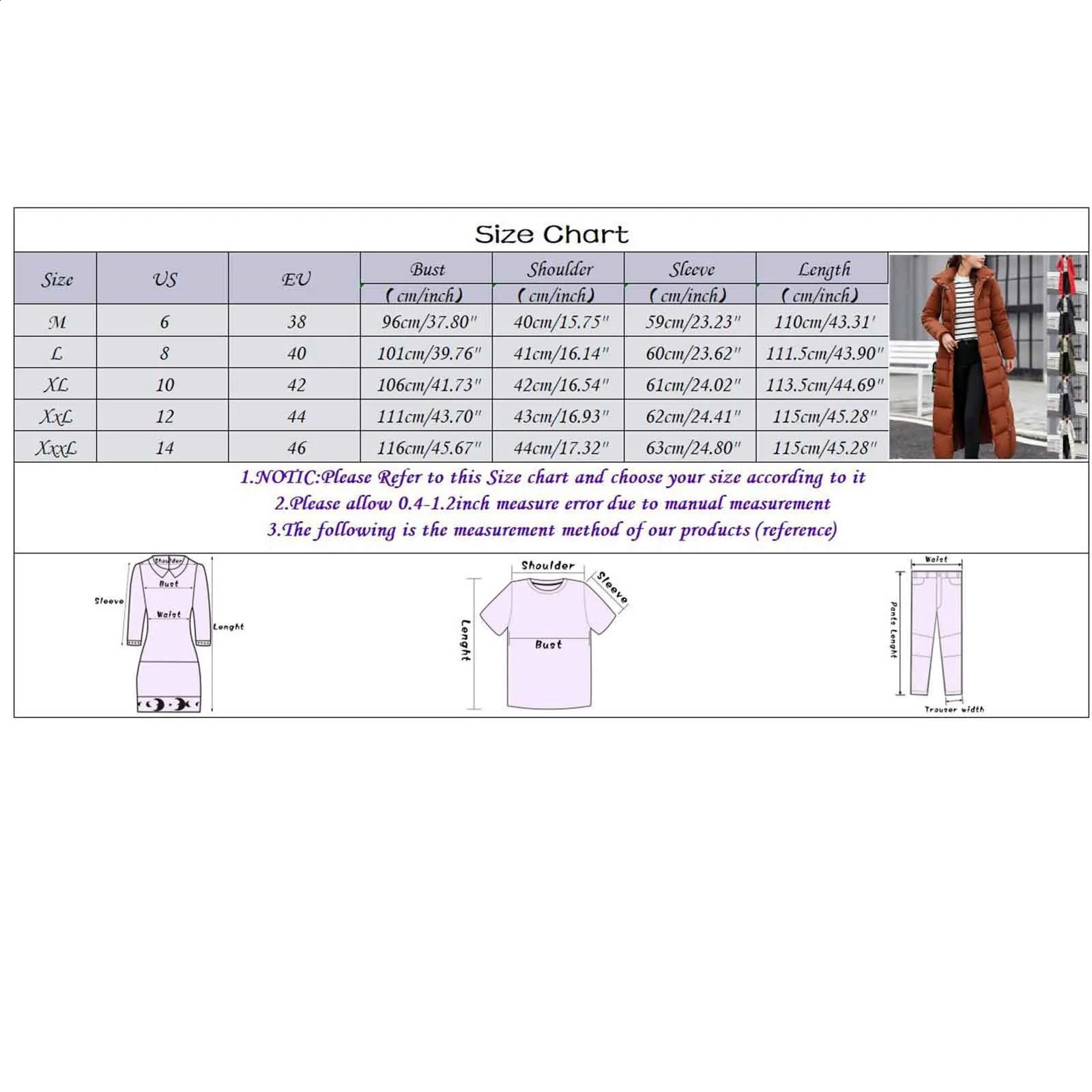 2024 Winter Thick Warm Zip Up Parkas Padded Jacket Korean Women Clothing Casual Hooded Long Coat Female Down Cotton Outwear 240930