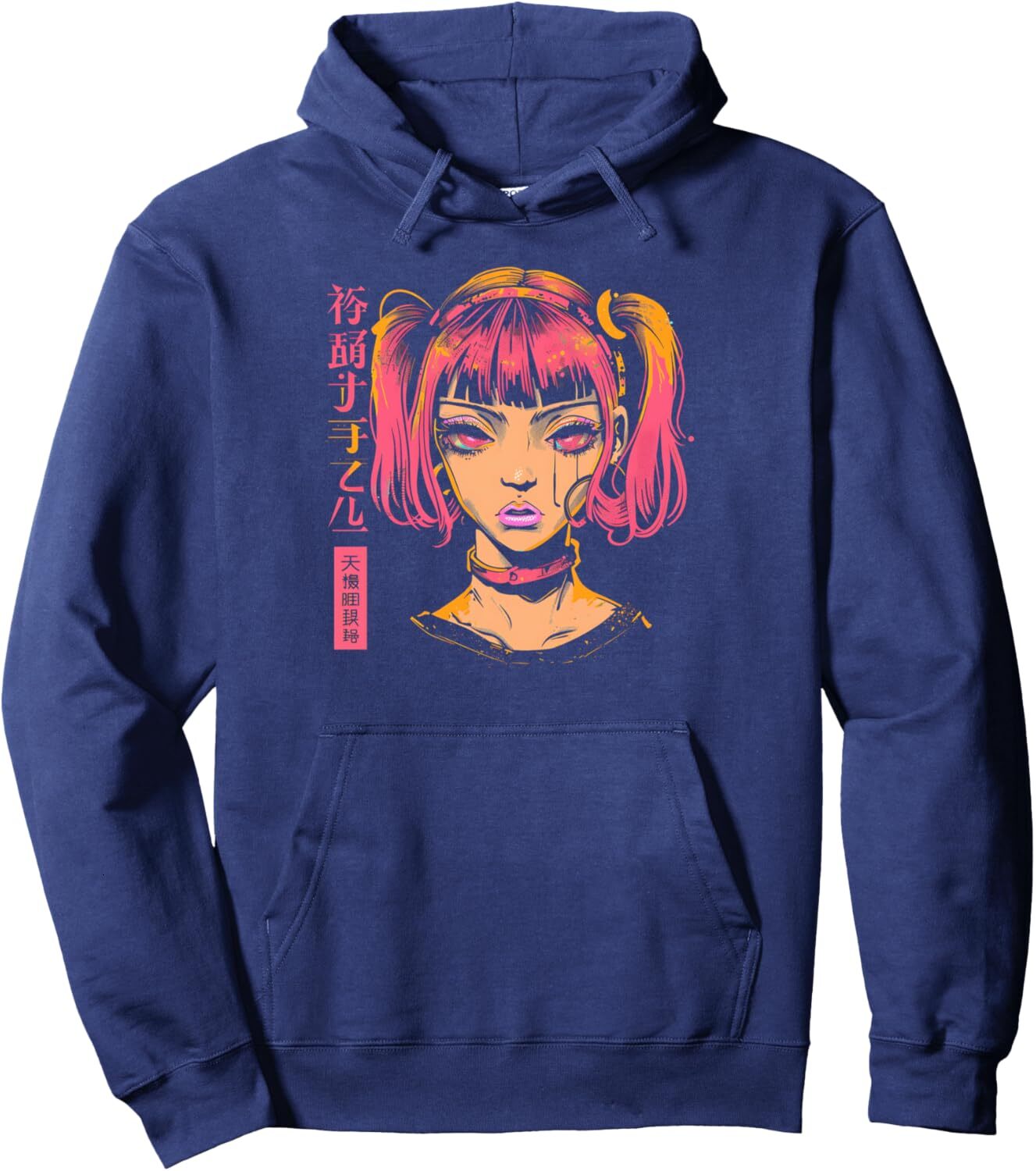 Hoodie for Mens Womens Graphic Japanese Aesthetic Vaporwave Manga Art Graphic Tees Pullover Hoodie Graphic Hoodies sweatshirt Pullover Long Sleeve