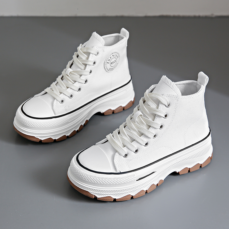 New Women Casual Platform Stars Canvas Trainers Running Sport Tennis Shoes Outdoor Walking Sneakers