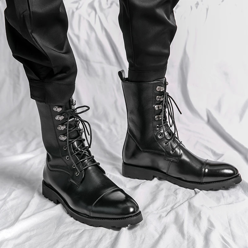 Cowboy Western Retro Boots Classic Boots Retro Mens Combat Boots Mens Motorcycle Boots 250226