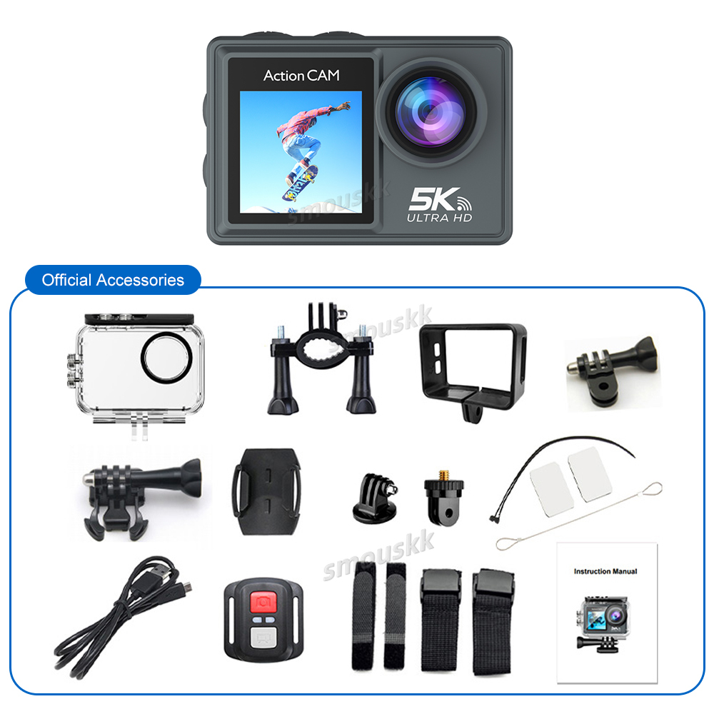 5k Sports Camera 4k Anti-shake Pre-recorded HD Wifi Outdoor Wireless Shooting Cycling Diving Camera