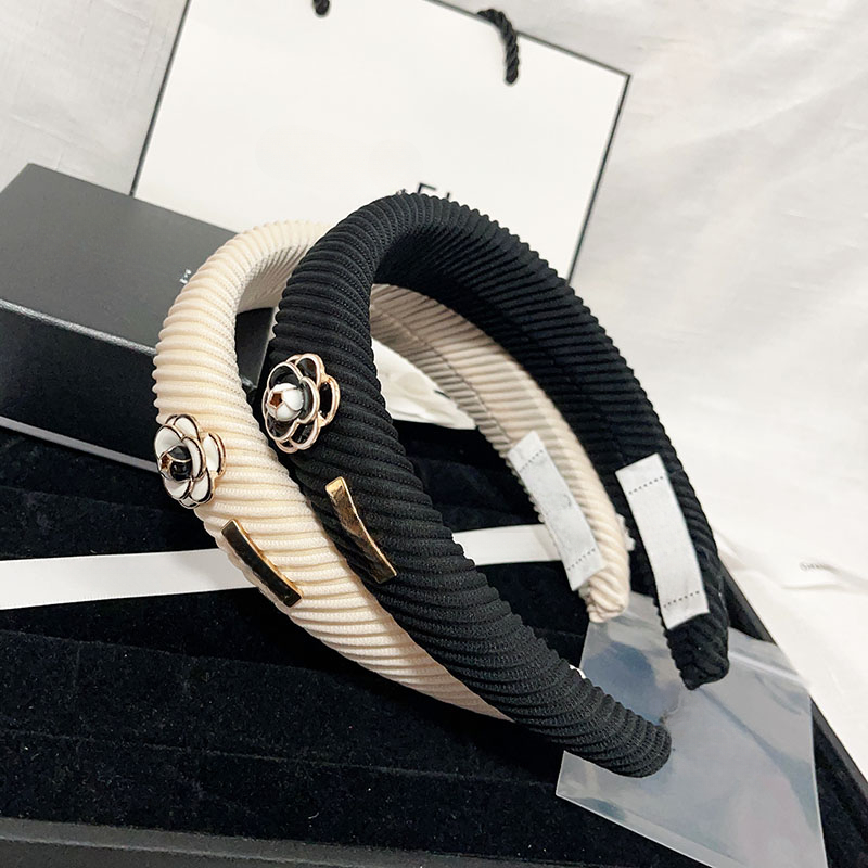 2PCS Designer Jewelry Brand Letter Headband for Women Stretch Cross Wide Hairbands Sport Headbands Headwrap Girls Hair Accessories