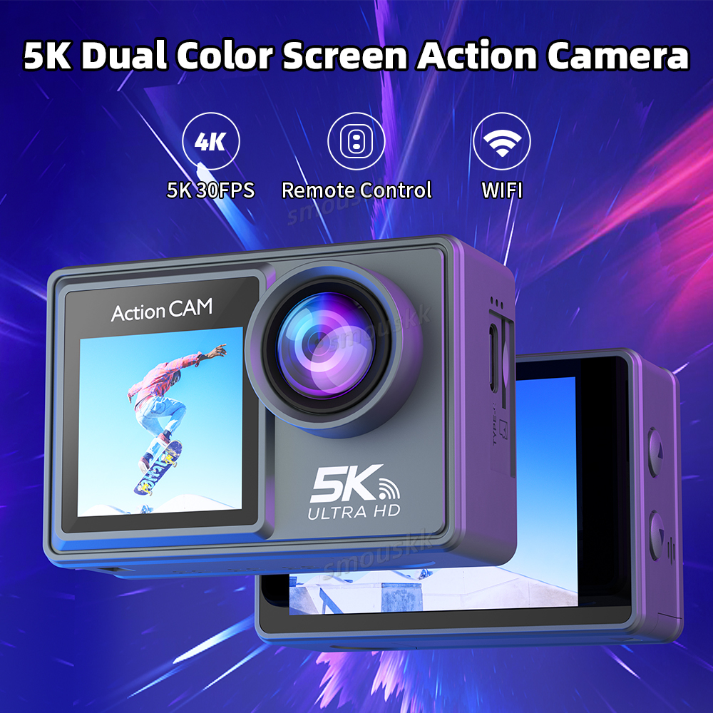 5k Sports Camera 4k Anti-shake Pre-recorded HD Wifi Outdoor Wireless Shooting Cycling Diving Camera