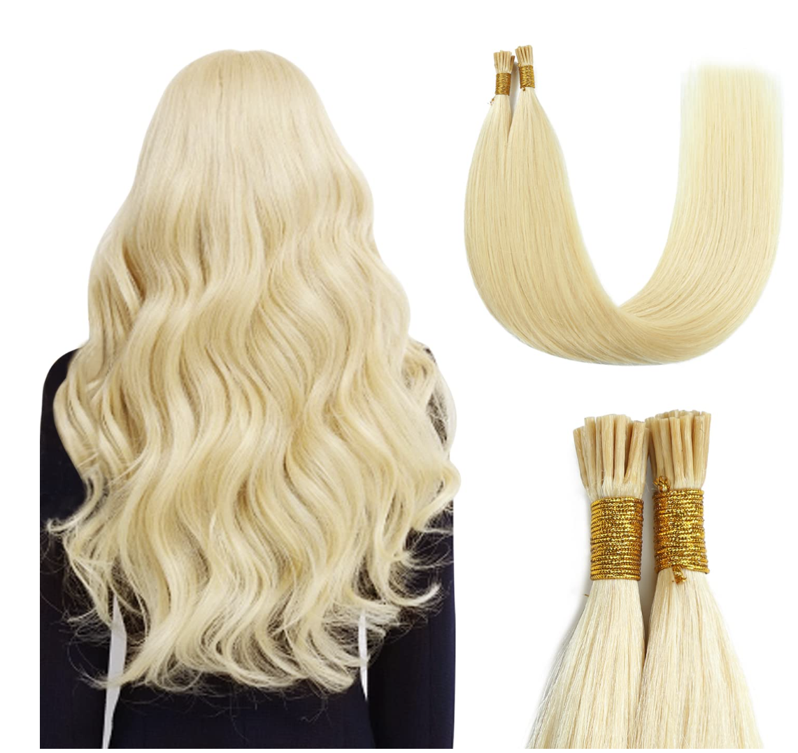 Hot Selling I Tip Human Hair Extensions Fusion Hair Black Brown Blonde Pre-bonded 1g/s 200g/lot 100% Human Hair 12-24Inch Cheap