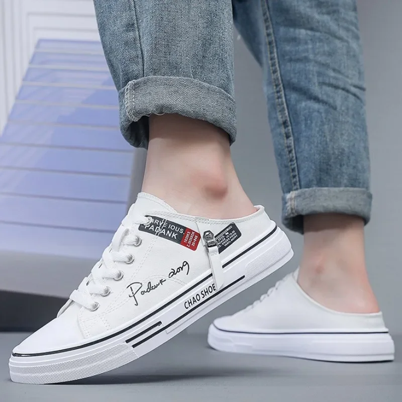 Hot Men's Breathable Summer Half Slippers - Lightweight Casual Walking Shoes For Outdoor Comfort -