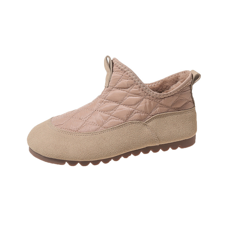 Women's Winter Fashion Short Boots: Fleece-ed Warmth, Vintage Style with Soft Sole 4e5c