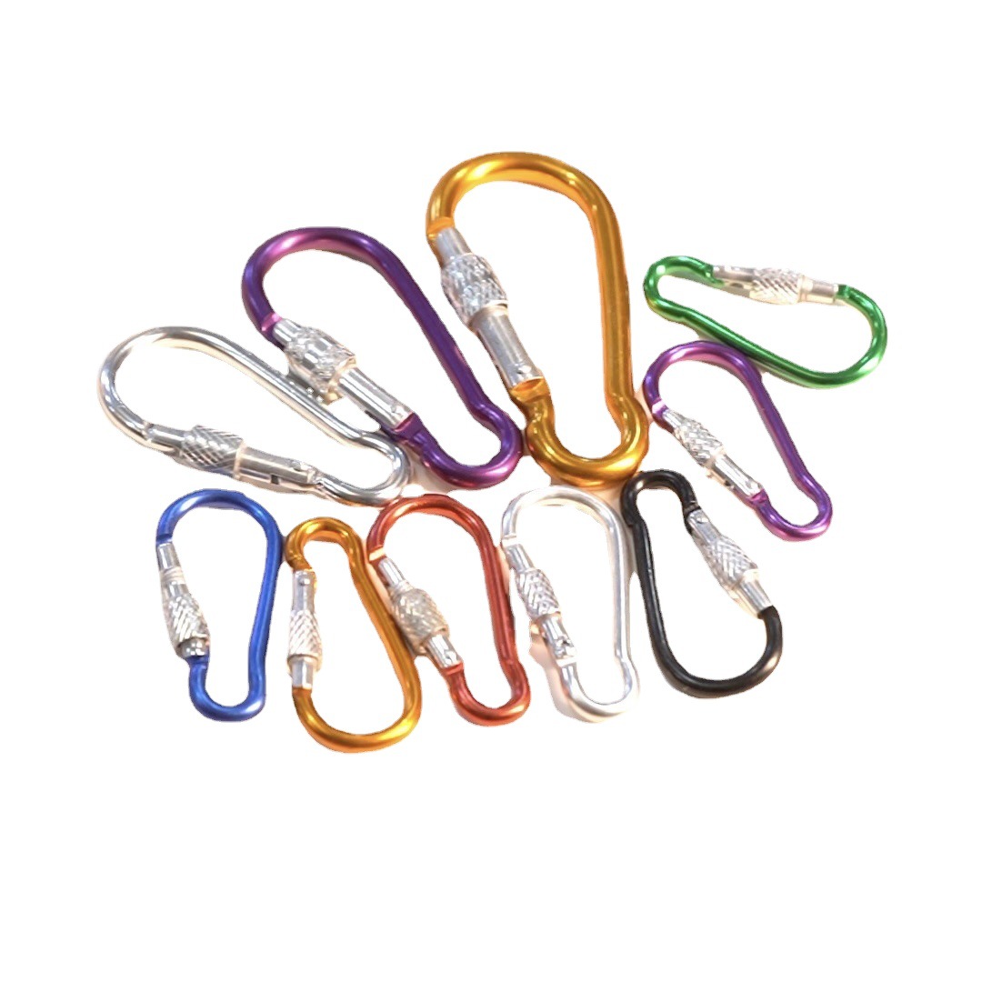Carabiner Keyring Durable Hexagonal Aluminum Alloy Locking Climbing Carabiner by Manufacturer