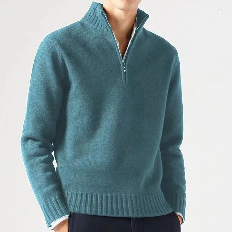 Mens Sweaters Autumn And Winter Knitted Thick Warm Sweater