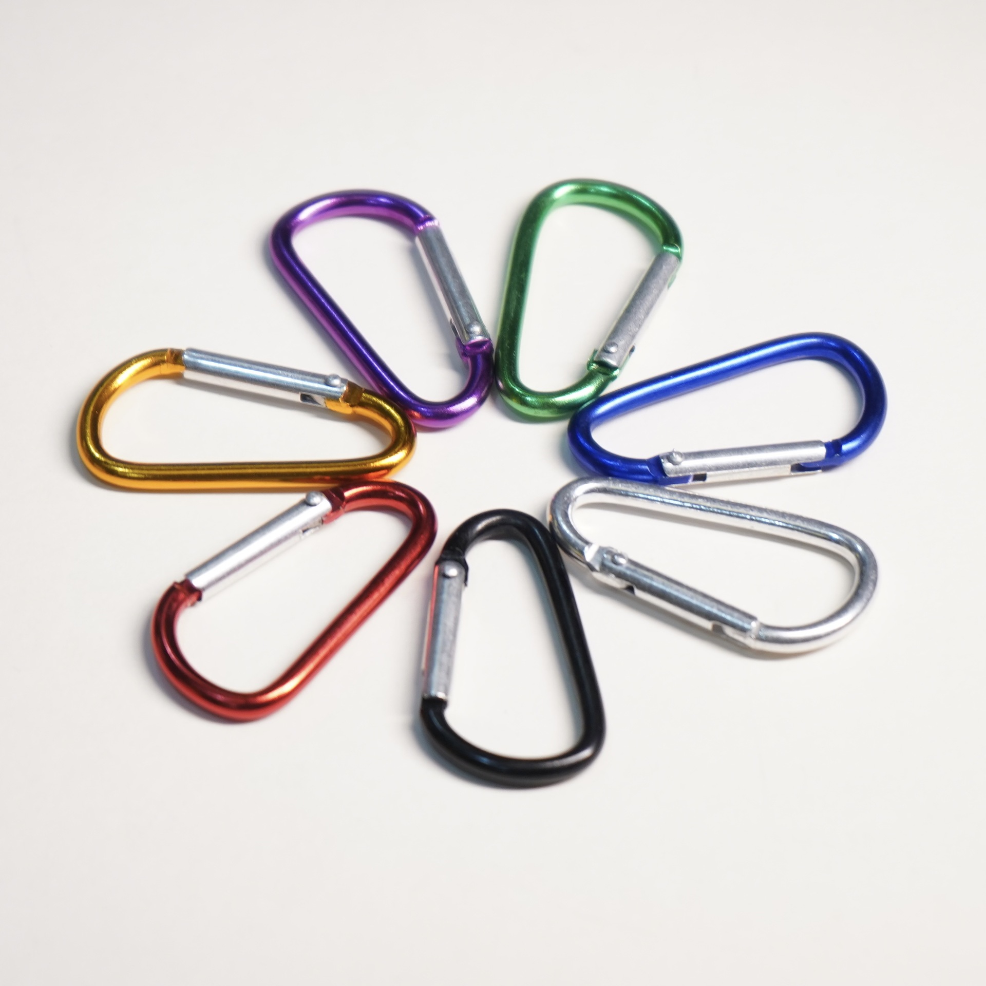 Thickened 6mm D-Type Carabiner Clip for Hiking Backpacks and Outdoor Activities