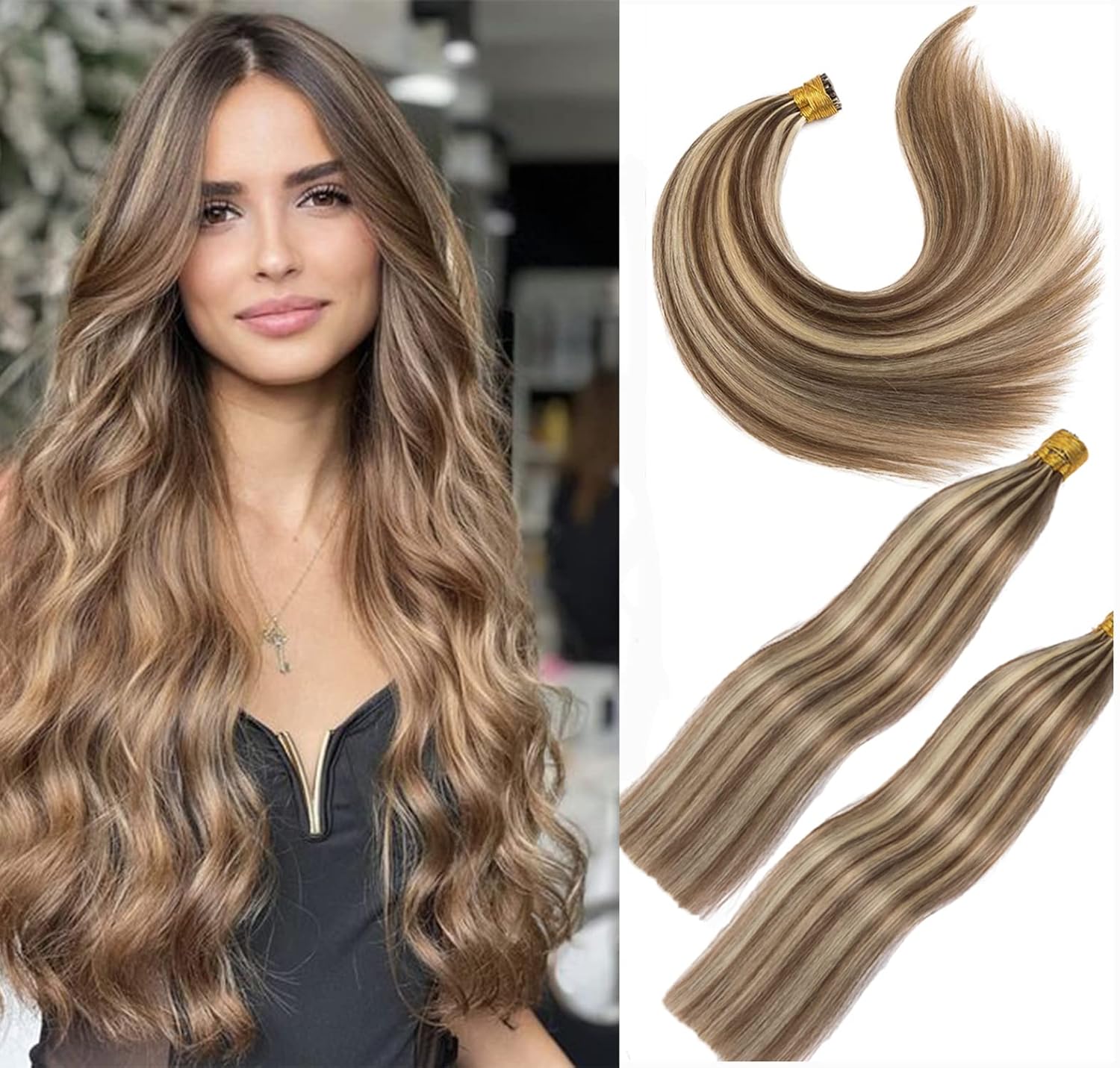 Hot Selling I Tip Human Hair Extensions Fusion Hair Black Brown Blonde Pre-bonded 1g/s 200g/lot 100% Human Hair 12-24Inch Cheap