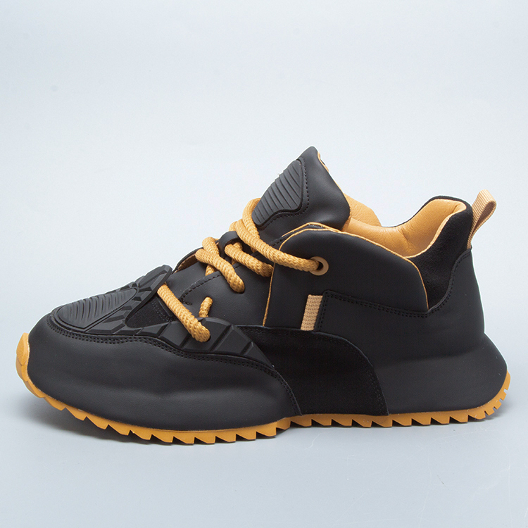 Men's autumn and winter new leather casual sports shoes