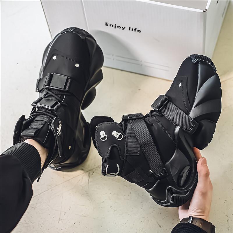 High top fashion short boots, 2024 spring and autumn trendy men's shoes, thick soled, height increasing, mid-range dad shoes