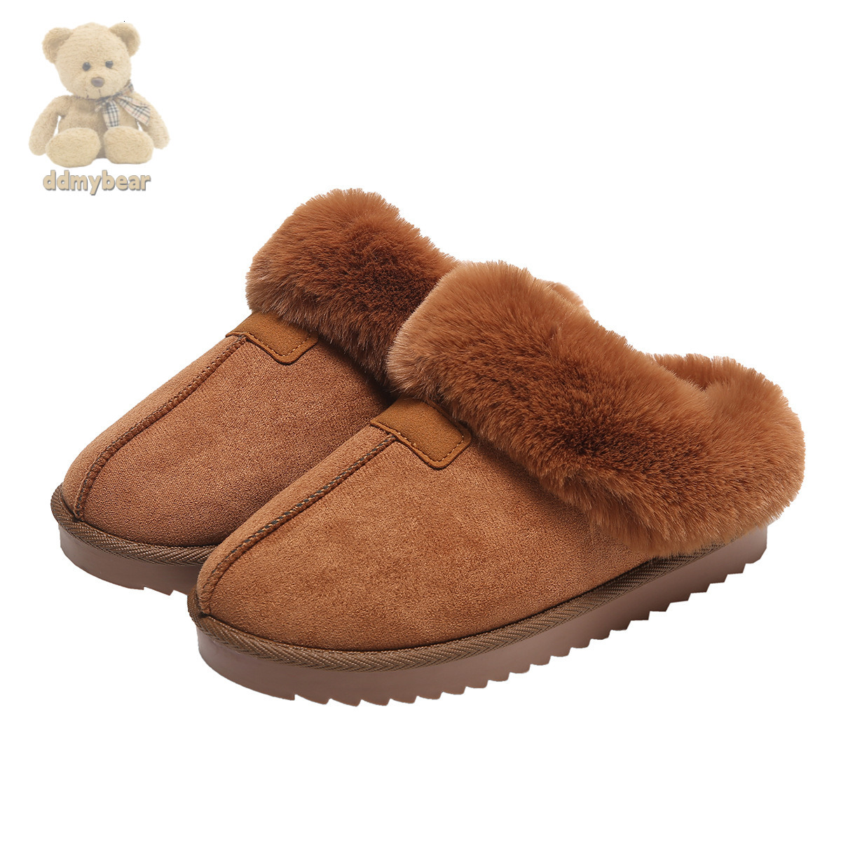 Ddmybear Tazite Snow Boots Women's Winter New Thickened Warm And Velvet Slippers Outdoor Indoor Chinese Brand Shoes F1008-28