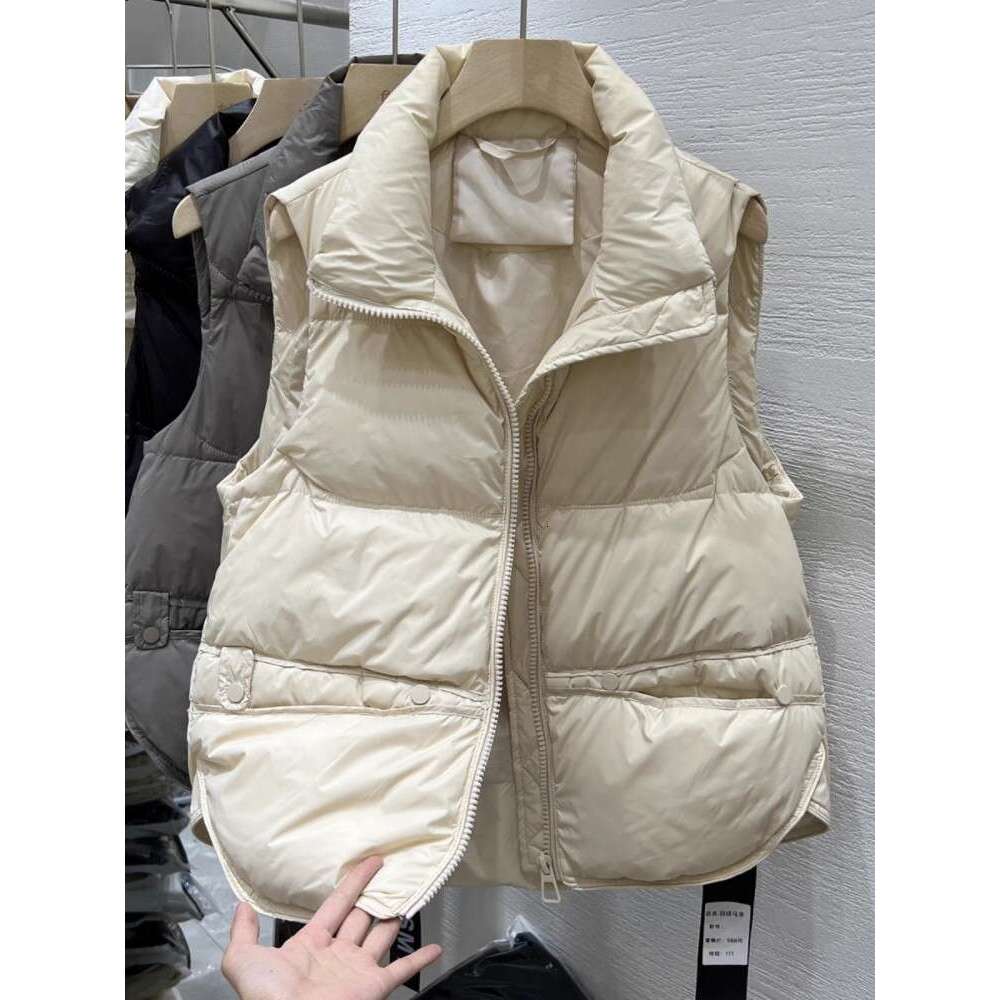 Down Cotton Jacket For Women In Autumn Winter, New Stand Up Collar Design, Versatile And Stylish Vest