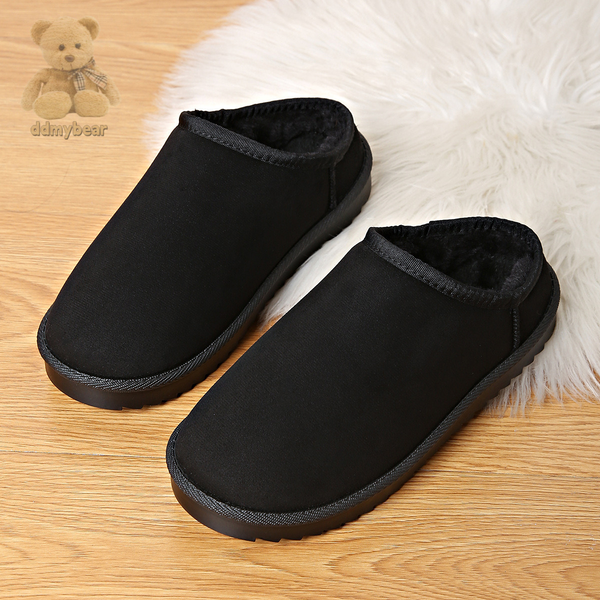 Ddmybear Warm Autumn Winter. Indoor Cotton Can Be Worn Outdoors For Comfort. Soft And Plush Slippers Are Convenient To Step On Chinese Brand Shoes F10