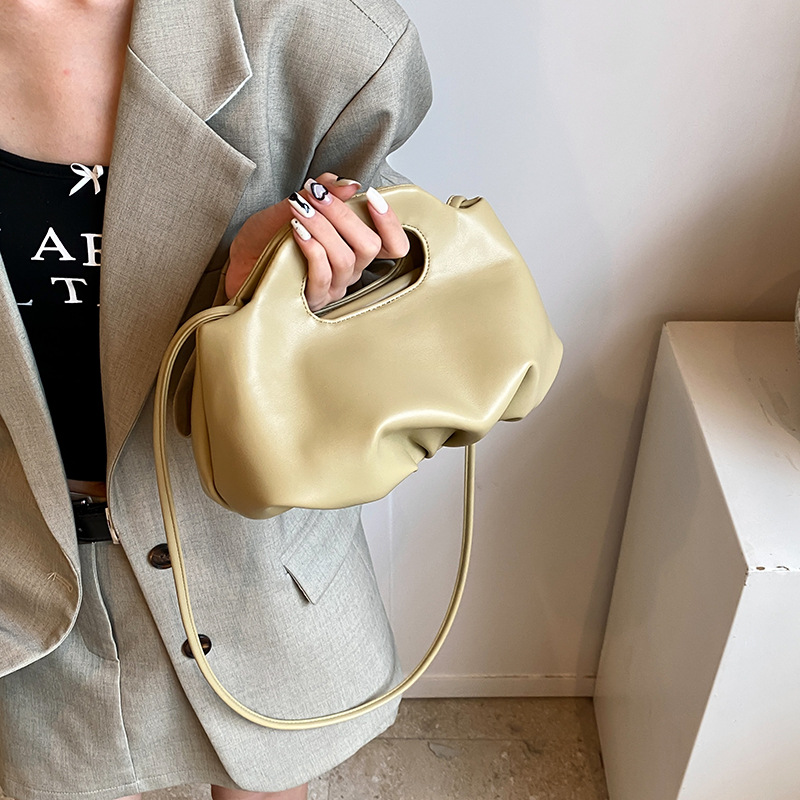 2025 Designer niche texture 3 Premium and versatile pleated handbag single shoulder crossbody bag