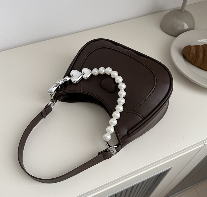 Designer Women Shoulder Fashion Pearl Design Handbag Trendy Armpit Crossbody Bag Multi Colors Free Shipping