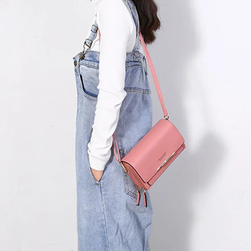 PU Leather Bags: Crossover Women's Handbag - Multifunctional Large hot Capacity Shoulder & Phone Bag