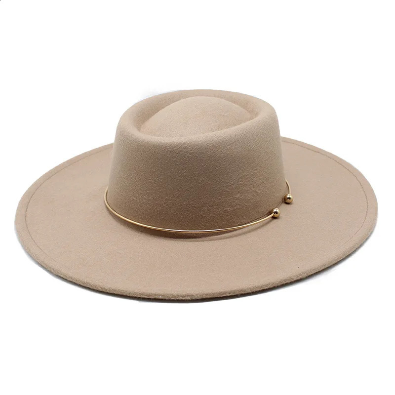 2024 Fedora Hat Men Women Suede Woolen Winter Felt Hats Fashion Black Top Jazz Hat Fedoras Chapeau Sombrero Mujer 240930