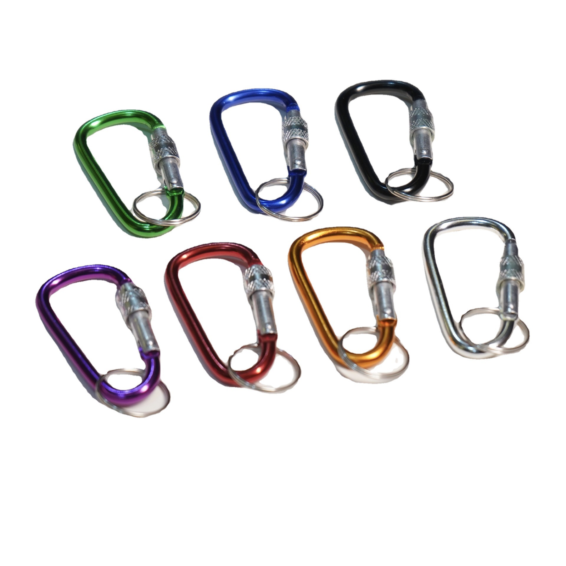 Safety Locking D-Carabiner for Hiking and Climbing - Model 7