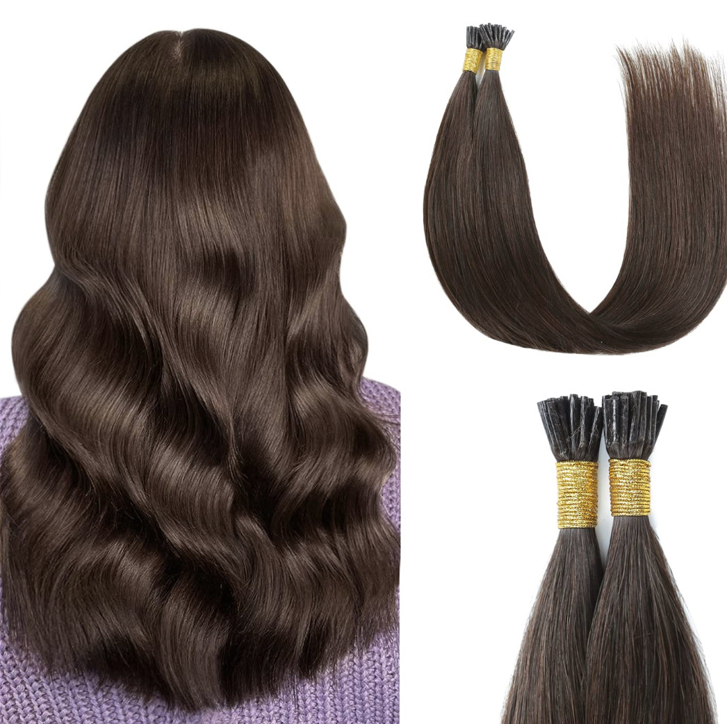 Hot Selling I Tip Human Hair Extensions Fusion Hair Black Brown Blonde Pre-bonded 1g/s 200g/lot 100% Human Hair 12-24Inch Cheap