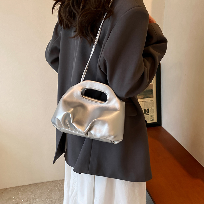 2025 Designer niche texture 3 Premium and versatile pleated handbag single shoulder crossbody bag