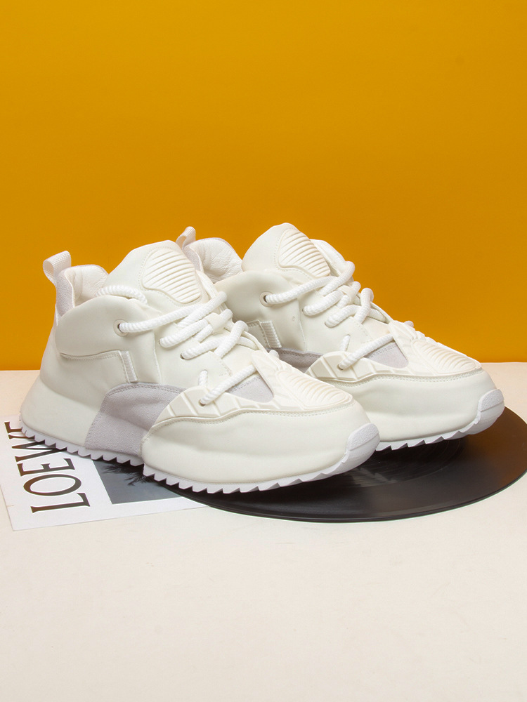 Men's autumn and winter new leather casual sports shoes
