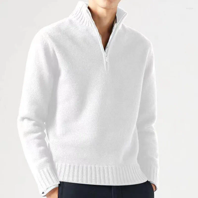 Mens Sweaters Autumn And Winter Knitted Thick Warm Sweater