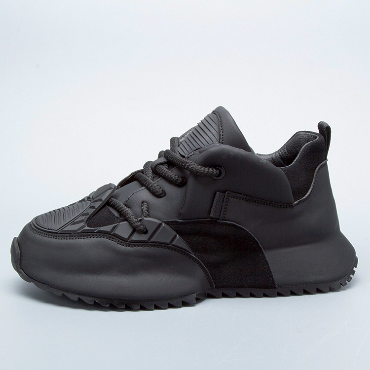 Men's autumn and winter new leather casual sports shoes